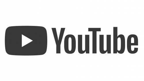 Logotipo preto do YouTube