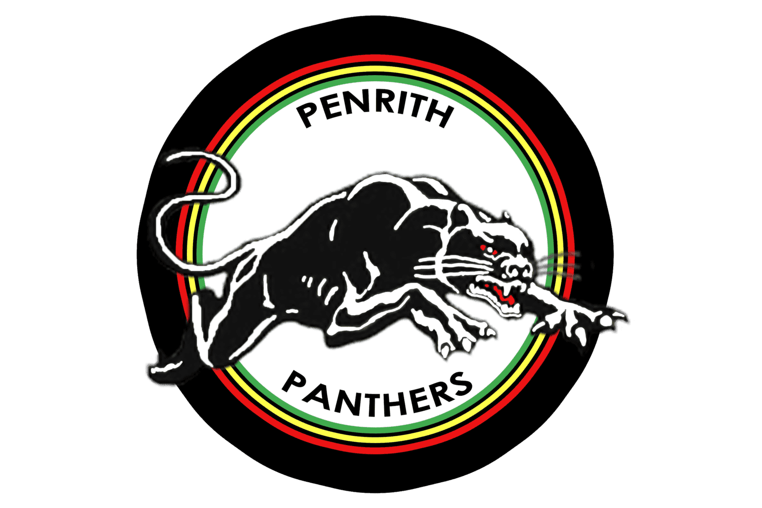 Penrith Panthers NRL Mouse Pad Rugby 18cm x 22cm Team Logo