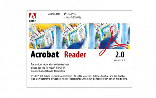 Adobe Acrobat Logo 1994