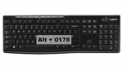 Degree Symbol Keyboard shortcuts