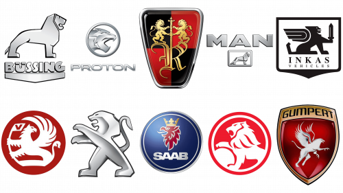 Logos de carros com leões