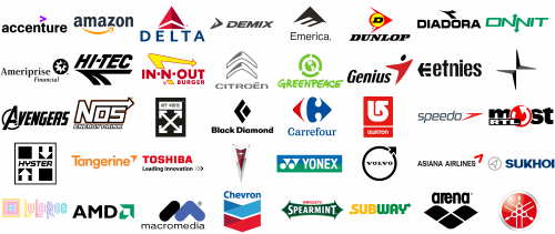 Top 40 logotipos mais famosos com uma seta