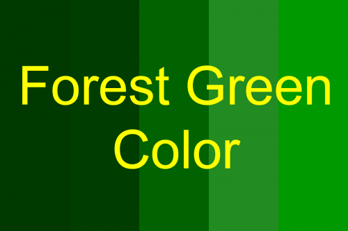 How to get the Forest Green